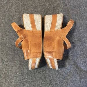 Antelope size 8 leather Wedge Sandals